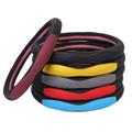 Hot selling leather steering wheel cover with multi color