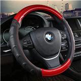 universal fit size PU/PVC leather carbon fiber car steering wheel cover 36-40cm