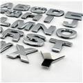 Car chrome letter Emblem logo Badge Decals for Quattro Volvo Suzuki Mazda Skoda Ford Audi Cadillac Lexus