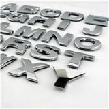 Car chrome letter Emblem logo Badge Decals for Quattro Volvo Suzuki Mazda Skoda Ford Audi Cadillac Lexus