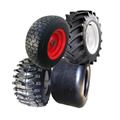 Wheelbarrows Trolleys Golf SUV Carts Tubeless PU Foam Solid and Pneumatic  Flat Rubber Wheel Tire 650-8