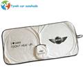 Custom printing car window sun shades foldable white dupont car sunshade