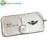 Custom printing car window sun shades foldable white dupont car sunshade