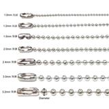 Different Bead Chain Size Metal Ball Chain