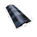 black color one big channel heavy duty rubber cable ramp