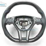 Customized Flat Bottom Real Carbon Fiber Steering Wheel For C63