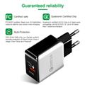 KASA Quick Charger 3.0 5V/3A USB Charger For  QC 3.0 EU US  Fast Wall Travel Charger For  All Mobile phone OEM Support