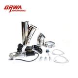 Stainless steel 304 exhaust muffler with valve remote control