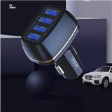 5V 2.4A fast charge 4 USB car charger  Flame-retardant PC material