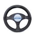 High Quality New design fashion universal  Car Accessories  PVC  PU Leather Steering Wheel Cover Black Pinholed Surface