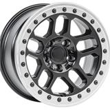 17x8.0 4x4 alloy wheels offroad Wheel PCD5x127 with Simulated BeadLock