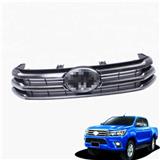 CHROME FRONT UP GRILLE GRILL COVER FOR T-OYO-TA HILUX REVO 2015-2017