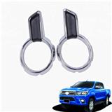 Front Fog Light Cover OEM Type  For T-oyot-a Hilux Revo 2015 Car Decoration Accessories Front Fog Lamp Cover ABS Chrome Trim