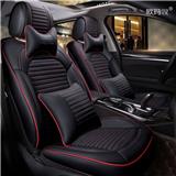 Fly5D Top Microfiber Leather Car Seat Cover 5-Seats SUV Front+Rear Cushion +Pillow