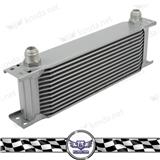 Universal 13 Row 10 AN Engine Racing Transmission Oil Cooler, automatic silver color transmission oil cooler