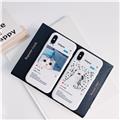 Antiskid shockproof waterproof TPU cute cat & dog phone case for iPhone 6/7/8/X