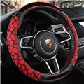 universal size rubber anti-skip breathable PVC PU leather steering wheel cover