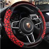 universal size rubber anti-skip breathable PVC PU leather steering wheel cover