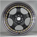 hot sale 17 inch with gold rivets aluminum alloy car wheels rims with factory price