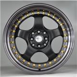 hot sale 17 inch with gold rivets aluminum alloy car wheels rims with factory price
