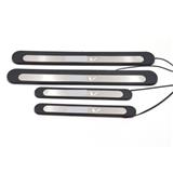 OEM Type Stainless Steel ABS Plastic Carbon Fiber Black Color LED Door Sill Scuff Plate For BRV
