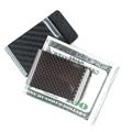 Men Slim  Money Blocking aluminium   Carbon Fiber c it card holder wallet with money Clip