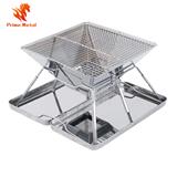 Stainless Portable Charcoal BBQ Grill/ Suitcase Folding barbecue