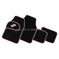 2016 Hot selling red heart printed 4pcs wholesale car foot mat