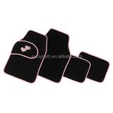 2016 Hot selling red heart printed 4pcs wholesale car foot mat