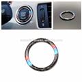 AUTO DECORATIVE ACCESSORIES Auto Car Engine Start Stop Button Cover Key Ignition Stickers