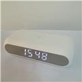 New Design Digital Desktop LCD Display Alarm Clock with 5W Wireless Charger & 2000mAH Power Bank
