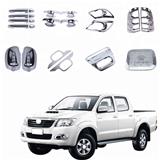 For 2006 To-y-ota VIGO ABS Chrome Accessories Molding Trim Kit Set Lanp Cover Handle Bowl Cover