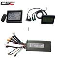 36/48V 250/350/500W Electric Bicycle Scooter Brushless 9 Mosfet Sine Wave Controller with Waterproof KT LCD Display Panel Ebike