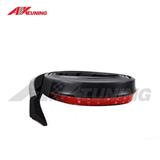 Thick Car bumper lip Guard Scuff Plate Protectors Carbon look  Front Rear Guard Bumper spoiler