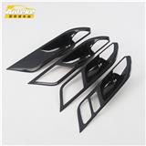 Auto Modification Accessories ABS Plastic Carbon Fiber Interior Handle Cover for BMW X3 2018