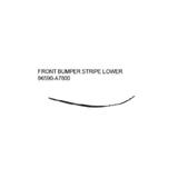 FOR KIA K3 2016 Auto Car front bumper stripe lower  86590-A7800