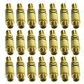 Hot sale w Spring Adapter Gold Plated Female RCA Connectors