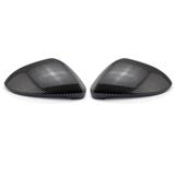 Carbon fiber rearview side mirror housing cover cap replacement wing mirror cover trim for golf MK7 GTI R 13-18