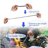 1pcs bushcraft Pocket Bellows Blasting Campfire Blow Fire Tube outdoor tool Edc Camping equipment survival kit gear