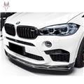 rkp style fit for F85 F86 F15 F16 X5M X6M Real Carbon Fiber Vehicle Front Lip Spoiler bumper 2014 UP