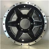 JWL VIA size 14 15 16 17 18 Inch black machined 4*4 SUV with Pcd 6/139.7 Alloy wheel for sales