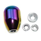 BLUE 6 SPEED Chrome Titanium Color SHIFT GEAR KNOBS for Universal