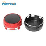 Red Black Silver Carbon 75mm wheel center cap Replacement Emblem for Mercedes Benz