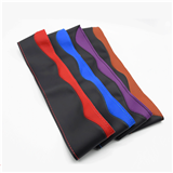 Wholesale Customized Car DIY hand-stitching steering wheel cover microfiber leather braid auto wheels case with needle thread