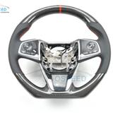 Most popular Car Carbon Fiber Steering Wheel racing car wheel For honda Civic 10th