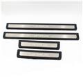 OEM Type Stainless Steel ABS Plastic Carbon Fiber Black Color LED Door Sill Scuff Plate For Qashaqi