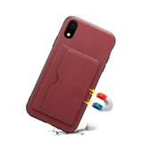 Anti-shock magnetic Premium Genuine cow leather phone case for iPhone X with soft leather edges & rear  card holders
