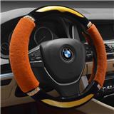 universal fit size artificial wool plush car steering wheel cover 36-40cm winter