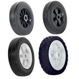 125mm diameter 5*1.5 inch poly plastic center rim solid rubber cart trolley tire wheel