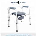 Medical Hot Sale Aluminum/ Stainless steel Manual Commode Chair 8800L